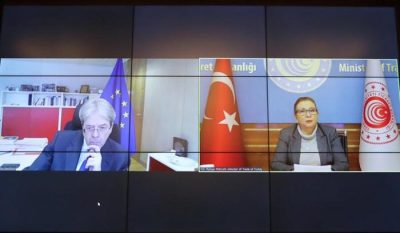 Bakan Pekcan, AB Ekonomi Komiseri Gentiloni ile görüştü